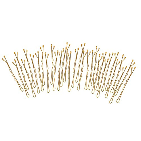 Laicky Bobby Pins, 200Count Blonde Hair Pins Hairpins with Box for Women Lady Girls Kids Hair Pin Invisible Wave Hairgrip Barrette Hairclip Bulk Hair Accessories (Blonde,2.2 Inch)