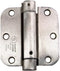 Hinge Outlet Adjustable Spring Hinges, 3.5 Inch with 5/8 Inch Radius in Satin Nickel, Self Closing Hinges, Door Closing Hinges, 2 Pack