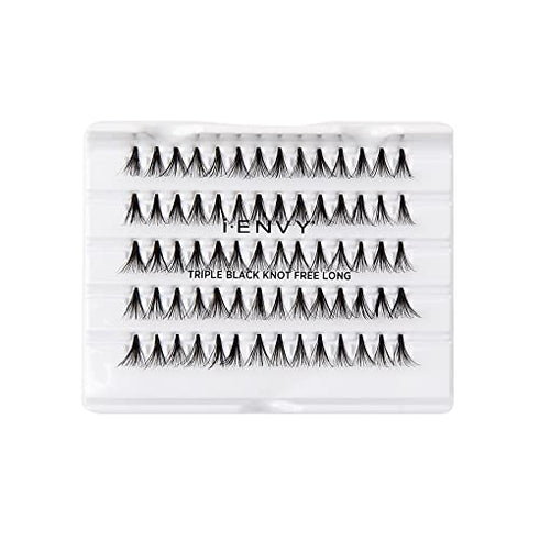 i-Envy Kiss Premium Knot Free 70 Individual Lashes (Triple Black)