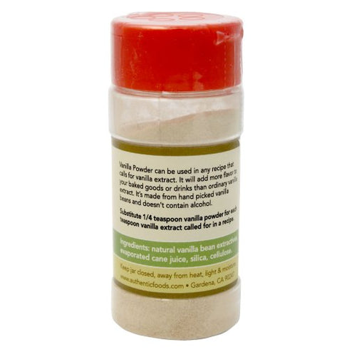 Authentic Foods Vanilla Powder - 3oz