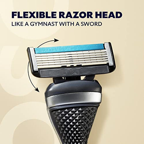 Dollar Shave Club Men's Razor Mixed Starter Shaving Kit For a Comfortable and Smooth Shave Includes 1 Handle, 4-Blade Cartridge, and 6-Blade Cartridge Shaving Kit for Men 3 Count