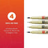 Sakura Pigma 50040 Micron Blister Card Ink Pen Set, Sepia, Pigma 4CT Set
