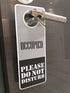 CLEVER SIGNS Do Not Disturb Sign - Occupied, 2 Pack, Door Hanger, Double Sided, Ideal for Using in Any Places Like Bathroom, Home Office, Conference Room, Shared Apartment, Restroom etc.