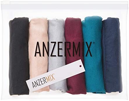 ANZERMIX Women's Breathable Cotton Thong Panties Pack of 6