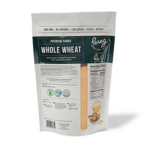 Bread Crumbs - Whole Wheat Premium Panko - 9 oz - Natural Grocery & Gourmet Foods - Low Sodium, Vegan, Kosher Certified & Non GMO
