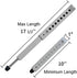 JEACENT AC Security Window Lock Bar, Window Security Bars - Sturdy Steel, Extends from 10" to 17 1/2" for Sliding Windows with AC Unit Installed