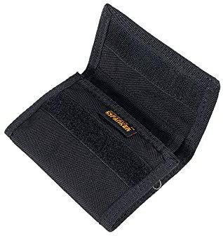 EXCELLENT ELITE SPANKER Nylon Trifold Wallet for Men ID Card Holder Tactical Military Wallet with Coin Pocket Outdoor Wallet(Black)