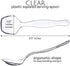 Plasticpro Disposable Plastic Serving Spoons Durable Heavy Duty Premium Serving Utensils Clear Pack of 4