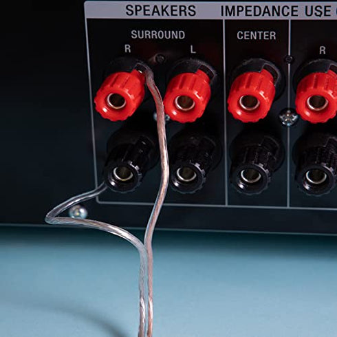 RCA Speaker Wire, Speaker Bare Cable to RCA Plug, Gold Plated RCA Connector High Level OFC Audio Cable Open End for Amplifiers Subwoofer - DIY, 2 M