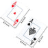 Teskyer Large Print Playing Cards, Poker Size Large Index Deck of Cards, Linen Finish Surface, 2 Pack(Blue and Red), Pattern A
