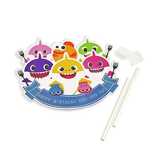 Dadam Baby Shark Cake Topper Happy Birthday Doo Doo Doo Baby Shark Birthday Decorations Cake Toppers Baby Shark Party Supplies