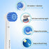 8 Pack Sensitive Gum Care Replacement Brush Heads Compatible with Oral b Braun Electric Toothbrush. Soft Bristle for Superior and Gentle Clean