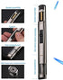 Butane Torch Kitchen BBQ Lighter Long Refillable Windproof Stainless Steel Lighters with Jet Flame