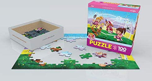 EuroGraphics Soccer Stars Go Girls Go! Puzzle (100-Piece)