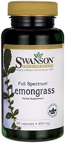 Swanson Full Spectrum Lemongrass 400 Milligrams 60 Capsules