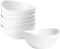 Taeochiy 10 Ounce Small Bowls, Ceramic Dessert Bowls for Cereal, Soup, Ice Cream, Small Serving Bowls Set for Kitchen, Set of 6, White