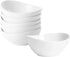 Taeochiy 10 Ounce Small Bowls, Ceramic Dessert Bowls for Cereal, Soup, Ice Cream, Small Serving Bowls Set for Kitchen, Set of 6, White