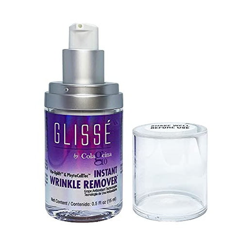 Colageina 10 Glissé Instant Wrinkle Remover, 0.5 fl oz (15 ml) - Powered by Vin-Uplift & PhytoCellTec - Reduce Fine Lines and Wrinkles in 90 Seconds for up to 8 Hours.