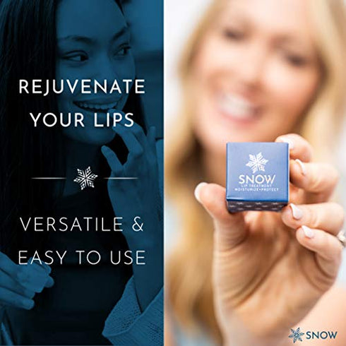Snow Rejuvenating Lip Treatment with Hyaluronic Acid | Moisturizing Lip Balm for Youthful-Looking Lips, Hydrating Lip Balm and Lip Moisturizer, Lip Moisturizer for Very Dry Lips