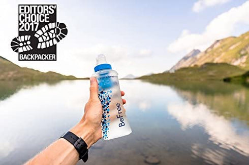 BeFree 0.6L Water Filter, Fast Flow, 0.1 Micron EZ Clean Membrane for Endurance Sports, Camping and Backpacking (8019639)
