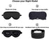 Alaska Bear Silk Sleep Mask and Cloud Soft Eye Cover for Sleeping Organic Mulberry Silk Genuine, Naturally Hypoallergenic & Non-Absorbent, Gender-Neutral (Black)