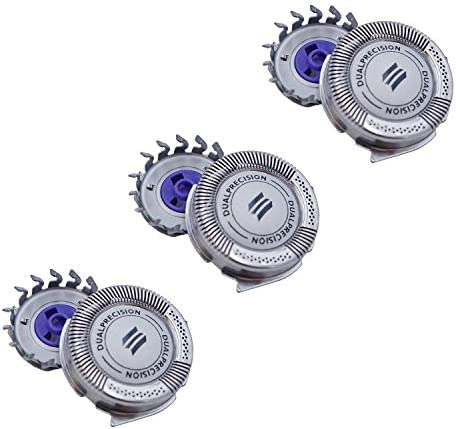 HQ8 Dual Precision Replacement Heads for Philips Norelco Shavers, Dual Blade Precision Cutting System, Made in Netherlands