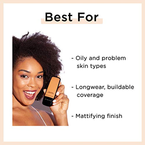 HALEYS RE:SET Liquid Matte Foundation (5.00) Vegan, Cruelty-Free Foundation Makeup - Even Skin Tone and Cover Blemishes & Imperfections with a Matte Finish for Long-Lasting Wear