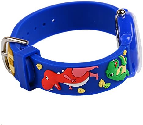 Venhoo Kids Watches 3D Cartoon Waterproof Silicone Children Wrist Watch Child Gifts for 3-10 Little Girls Boys Child-Track