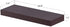 ZGZD Floating Shelves for Wall, Easy to Install, Set of 3, 5.9" Deep (Espresso Brown)