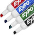 EXPO Low Odor Dry Erase Marker Starter Set, Chisel Tip, Assorted, Whiteboard Eraser, Cleaning Spray, 6 Count