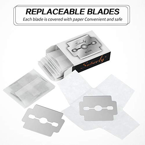200 Pieces Callus Shaver Replacement Blades Corn Plane Blades Stainless Steel Blades for Removing Callus Foot Care and Pedicure Tools