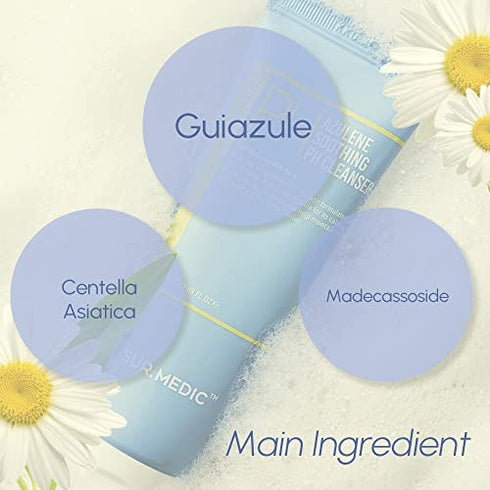 SUR.MEDIC+ AZULENE SOOTHING PH CLEANSER 5.07 oz / 150ml