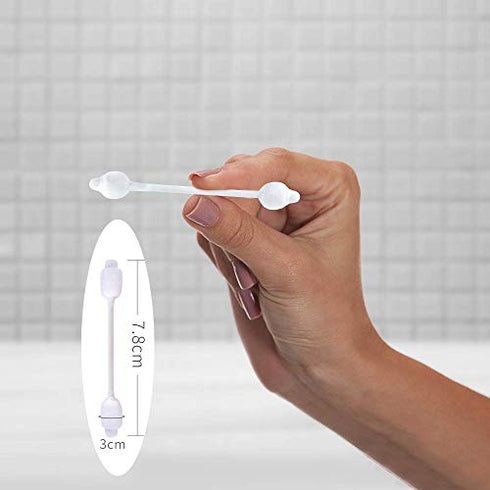 Baby Cotton Swabs, Organic Chlorine-Free Safety Swabs for Kids or Newborn Babies, 100% Biodegradable Gentle Baby Qtips, Cruelty-Free & Hypoallergenic Children Cotton Buds (4 packs of 55 ct. Total 220)