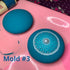 Silicone Mold for Making Art Stones – Design #3 - Round Smooth Shape with inbuilt Centre dot is Ideal for Rock Painting Art, Mandala Crafts and Dotting – Happy Dotting Company - Cement Gypsum Casting