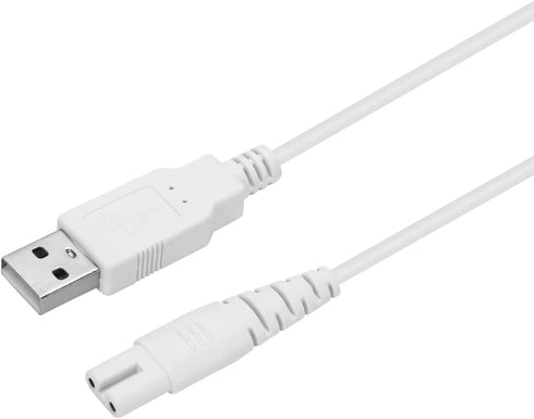 USB Charging Cable for Nicwell, Fairywill, Aquasonic, MOSPRO, Nicefeel, Zerhunt, Oralfree, Waterfloss, Tovendor, Hangsun, Initio, McNaval and Cremax Water Flosser (1 Pack, White)