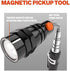 Gifts for Men Telescoping Flexible Magnetic Pickup Tool With 3 Super Bright Led Lights, Valentine's Day Gifts for Husband, Handy Men or Women for Birthday, Black, 1 Pack