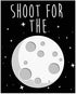 Space Kids Nursery Bedroom Decor - Set of Four 8x10 Prints - Cute Inspirational Wall Art Decoration For Boys and Girls