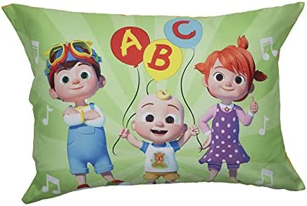 Cocomelon Toddler Fitted Sheet and Pillow Case Set, Multicolor