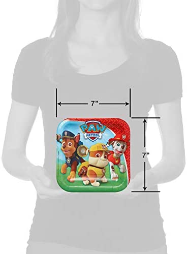 American Greetings Paw Patrol Party Supplies, Paper Dessert Plate (8-Count)