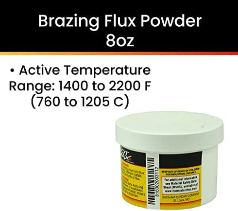 Hot Max 24000 Brazing Flux Powder, 8-Ounce
