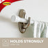 Command 17053BN-2ES Curtain Rod Hooks, Large, Brushed Nickel
