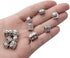 Large Hole Spacer Beads,100g Antique Silver Mixed Styles Tube Bead Spacers Tibetan Alloy Column Barrel Round Spacers Loose Beads for DIY Jewelry Bracelet Crafts Making Supplies