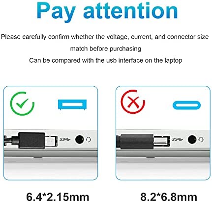 AC-Adapter-Charger Replacement for Asus-Eeebook X205 X205T X205TA, VivoBook E200HA, Transformer Book Flip TP200SA, AD890526 AS19175-808 Laptop Power-Supply Cord