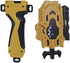 Speder Bey Gyro Blades Launcher and Grip , Light Sparking Battling Burst String Launcher Gyro Left&Right LR Spin Top Compatible with All Bey Burst Series Battling (Gold)