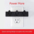 GE 3-Outlet Extender, Heavy Duty Power Splitter, Grounded, Wall Tap Adapter, 3-Prong, 1875 Watts, UL Listed, Black, 50911