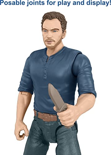 Jurassic World Dominion Owen and Velociraptor Beta Human and Dino Pack with 2 Action Figures and Accessories, Toy Gift Set and Collectible for Dinosaur Fans