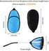 eZAKKA Eye Patches for Adults, Eye Patch for Glasses Silk Patch for Lazy Eye Amblyopia Strabismus and After Surgery (Navy Blue+Black)