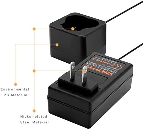 Shentec 12V Li-ion Battery Charger Compatible with Black and Decker 12V BL1110 BL1310 BL1510 LB12 LBX12 LBXR12 Pod Style Battery (Not Compatible with Firestorm Battery and PS130 Battery Ni-MH/Ni-CD)