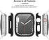 8 Pack Apple Watch 45mm Case, Wiki VALLEY Ultra-Thin Cover (No Screen Protector) Compatible with Apple Watch Series 8/7 45mm, iWatch 8/7 Hollow Protective Hard PC Bumper Case Face Cover Accessories