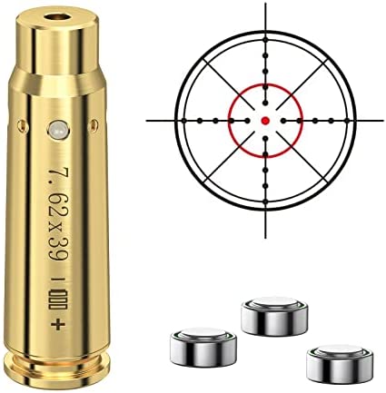 MidTen 7.62x39mm Bore Sight Red Dot Boresighters with Three Batteries